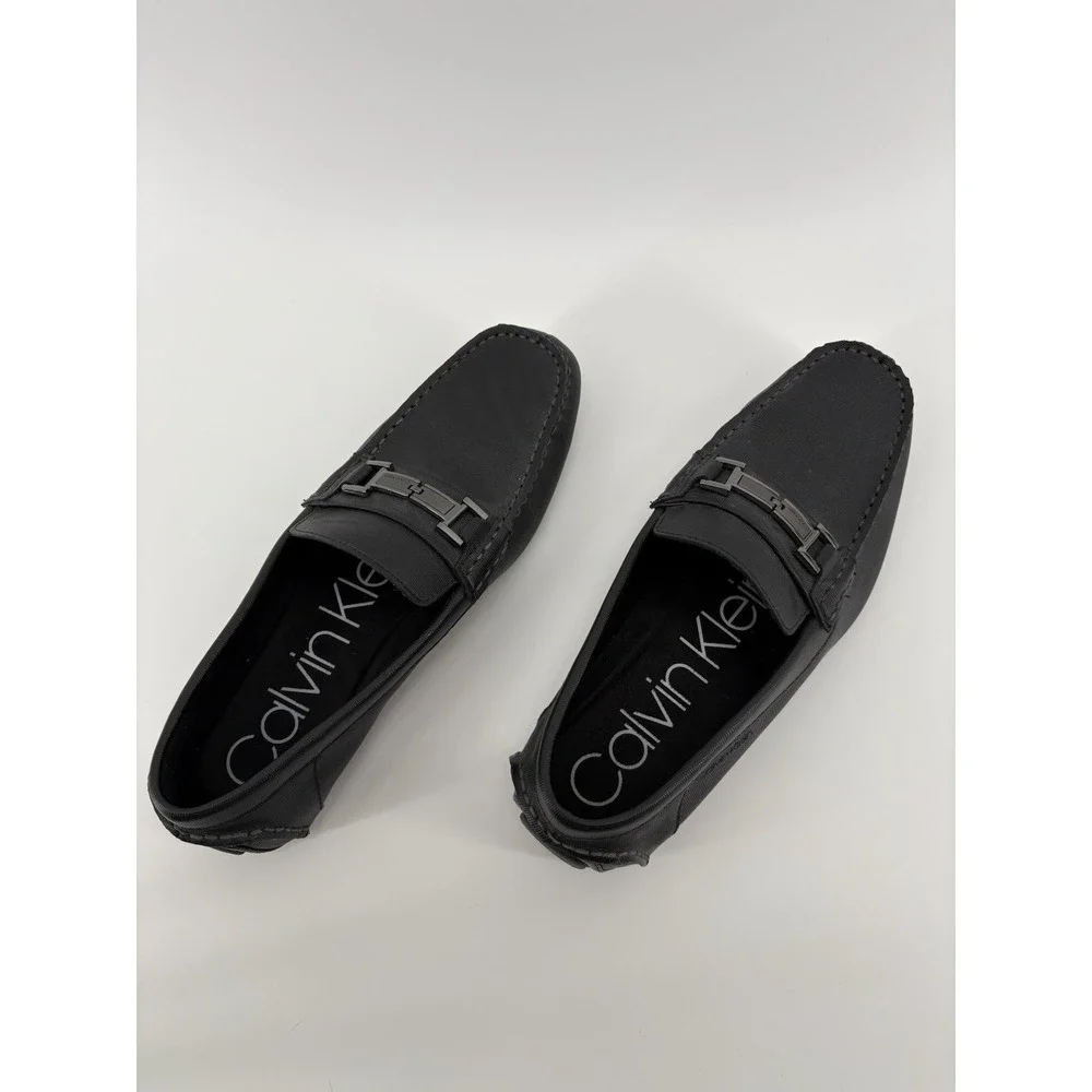 Calvin Klein Shoes Mens Size 10.5 Leather Slip On Loafers Dress Magnus‎ Buckle